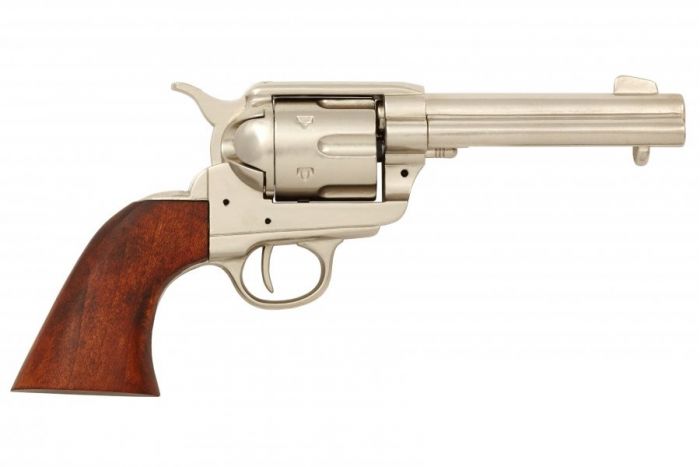 Chromed Colt 45 civil version from 1873. Denix 1186NQ -