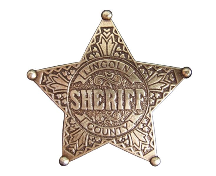 Złota Gwiazda szeryfa Lincoln County Denix 104 
